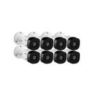 Kit 8 cameras Bullet Intelbras 720p Hd