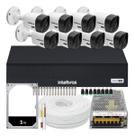 Kit 8 Câmeras de Segurança Intelbras Completo Dvr 8 ch + 8 Câmeras 1120B + Hd 1Tb.