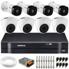Kit 8 Câmeras de Segurança Intelbras Completo Dvr 8 ch + 8 Câmeras VHC 1120B S/HD
