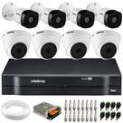 Kit 8 Câmeras de Segurança Intelbras Completo Dvr 8 ch + 8 Câmeras VHC 1120B S/HD