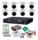 Kit 8 Câmeras Dome Intelbras 1120d Dvr 8 Canais Com Hd e 200m de cabo Kit 8 Câmeras Dome Intelbras 1120d Dvr 8 Canais Com Hd e 200m de cabo