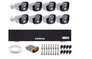 Kit 8 Câmeras Full Color Tf Dvr Intelbras 1008c 8ch