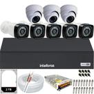 Kit 8 câmeras Full HD 1080p infra 20m DVR Intelbras 8 canais Mhdx 1108c H.265 2TB Kit 8 câmeras Full HD 1080p infra 20m DVR Intelbras 8 canais Mhdx 1108c H.265 2TB