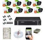 Kit 8 Câmeras Intelbras 1120B Dvr Intelbras MHDX 8 Canais C/Hd 500gb Kit 8 Câmeras Intelbras 1120B Dvr Intelbras MHDX 8 Canais C/Hd 500gb