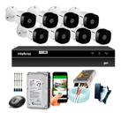 Kit 8 Câmeras Intelbras 1120b G4 Dvr Intelbras Mhdx 8 Canais