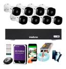 Kit 8 Câmeras Intelbras 1120b Intelbras Mhdx 8 Canais 1 Tb