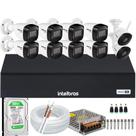 Kit 8 Câmeras Intelbras 1220 Full Color Dvr Intelbras 8 Ch + 2 Câmera De Video Wi-fi Mibo Im5