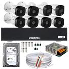 Kit 8 Câmeras Intelbras 6 1220B Full Hd 2 1220 Full color Dvr 3008-C Canais 4tb Kit 8 Câmeras Intelbras 6 1220B Full Hd 2 1220 Full color Dvr 3008-C Canais 4tb