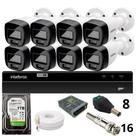 Kit 8 Câmeras Intelbras Bullet 1220b Full Color Dvr Intelbras 1216-c Mhdx Com Acesso Remoto Hd 1tb Kit 8 Câmeras Intelbras Bullet 1220b Full Color Dvr Intelbras 1216-c Mhdx Com Acesso Remoto Hd 1tb