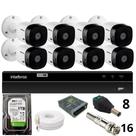 Kit 8 Câmeras Intelbras Bullet 1220b Full Hd Dvr Intelbras 1216-c Mhdx Com Acesso Remoto Hd 1tb Kit 8 Câmeras Intelbras Bullet 1220b Full Hd Dvr Intelbras 1216-c Mhdx Com Acesso Remoto Hd 1tb