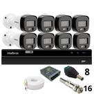 Kit 8 Câmeras Intelbras Bullet 3220b Full Color Com Áudio Dvr Intelbras 1216-c Mhdx Com Acesso Remoto Sem Hd Kit 8 Câmeras Intelbras Bullet 3220b Full Color Com Áudio Dvr Intelbras 1216-c Mhdx Com Acesso Remoto Sem Hd
