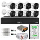 Kit 8 Câmeras Intelbras Cftv 1080p Full Color Colorida Noite C/HD 500GB