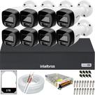 Kit 8 Câmeras Intelbras Cftv 1080p Full Color HD 1TB colorido dia e noite