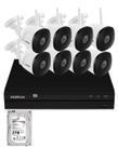 Kit 8 Câmeras Intelbras Im5 Full Hd Nvd 1408 Intelbras Com Hd 2Tb