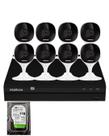 Kit 8 Câmeras Intelbras Imx-c Full Hd Nvd 1408 Intelbras Com Hd 1Tb