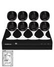 Kit 8 Câmeras Intelbras Imx-c Full Hd Nvd 1408 Intelbras Com Hd 2Tb