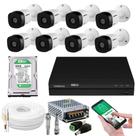 Kit 8 Câmeras Intelbras Multi HD 1120b Dvr 8 Canais com HD