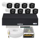 Kit 8 Cameras Segurança 1080 Full Hd Dvr Intelbras 8ch mhdx Alta Resolução