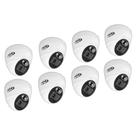 Kit 8 Câmeras Segurança Dome Jetcolor Full Hd Colorido PPA
