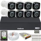 Kit 8 Câmeras seguranca Full Hd 1080p Dvr Mhdx Multi Hd 8 Canais