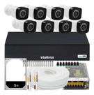 Kit 8 Cameras Seguranca Full Hd Dvr 8 Ch Intelbras 200m Cabo Kit 8 Cameras Seguranca Full Hd Dvr 8 Ch Intelbras 200m Cabo