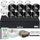 Kit 8 Cameras Segurança Intelbras VHD 3220b+ Microfone Audio Full Color 1080p Dvr 3008c