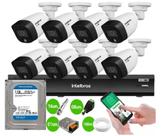 Kit 8 Câmeras Segurança VHD 1220 B Full Color Full HD 1080p Gravador IMHDX 3008 8 Canais C/Hd 1Tb