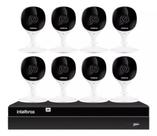 kit 8 Câmeras Sem Fio Imx C Full Hd 1080p Nvr 1408 Intelbras