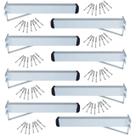 Kit 8 Cantoneiras Reforçadas para Pias Mão Francesa Branca 50cm Novoletto 180kg