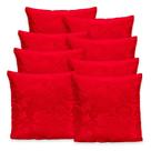 Kit 8 Capas de Almofada c/ Zíper em Jacquard Adamascado Luxo 40cm x 40cm