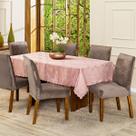 Kit 8 Capas de Cadeira Jantar Lisa Splendore Ajustável com Elástico Tecido Veludo Suede Decoração Luxo Para Cozinha