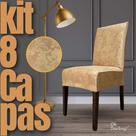 Kit 8 Capas de Cadeira Linha Premium Mexicana - Marfim
