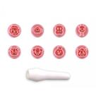 Kit 8 Carimbos para Doces Animais Rosa Bb Bluestar Kit 8 Carimbos para Doces Animais Rosa Bb Bluestar