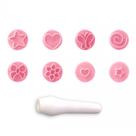 Kit 8 Carimbos para Doces Essenciais Rosa Bb Bluestar