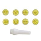 Kit 8 Carimbos para Doces Ratinhos Amarelo Bluestar Kit 8 Carimbos para Doces Ratinhos Amarelo Bluestar