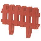 Kit 8 Cercas Plásticas Decorativas Jardim Marrom 40x29 Cm