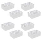 Kit 8 Cestos Organizadores Multiuso P 19X13,8X6,5 Cm