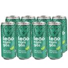 Kit 8 Chá Preto c/ Limão LEÃO c/ Gás Iced Tea 290ml