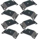 Kit 8 Chapinhas Chapa Elevada Fixação Pés Palito Rosca 5/16 Zincado G59