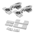 Kit 8 Cj Dobradiça Click 3D 105 Soft Close Capas Parafusos Kit 8 Cj Dobradiça Click 3D 105 Soft Close Capas Parafusos