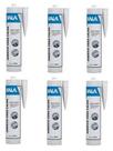 Kit 8 cola adesivo veda calha cinza 280g 310ml extra forte kala