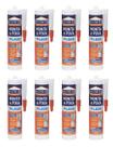 KIT 8 COLA CASCOLA MONTA E FIXA PL600 INTERNO EXTERNO 375g FORTE