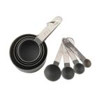 Kit 8 Colheres Medidora Em Aço inox e Nylon Para Cozinha