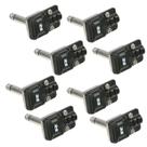 Kit 8 conector p10 mono rean by neutrik preto flat rp2rcfbag