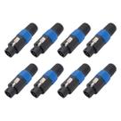 Kit 8 Conector Speakon Macho De Linha 4 Vias Profissional PGSP0002 Storm