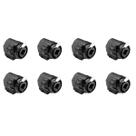 Kit 8 Conectores Combo Xlr/p10 Mono Csr Para Painel De Áudio Medusa CSR