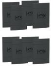 Kit 8 conjunto de tomada 10a grafite up schneider