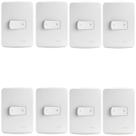 Kit 8 Conjunto Interruptor Simples Bipolar 25a Schneider