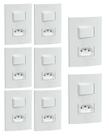 kIT 8 CONJUNTOS DE INTERRUPTORES+TOMADA 10A 250V SCHNEIDER