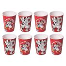 Kit 8 Copos Minnie 320 ml Lembrancinhas Festa Infantil Aniversário Colecionável Reutilizável Resistente